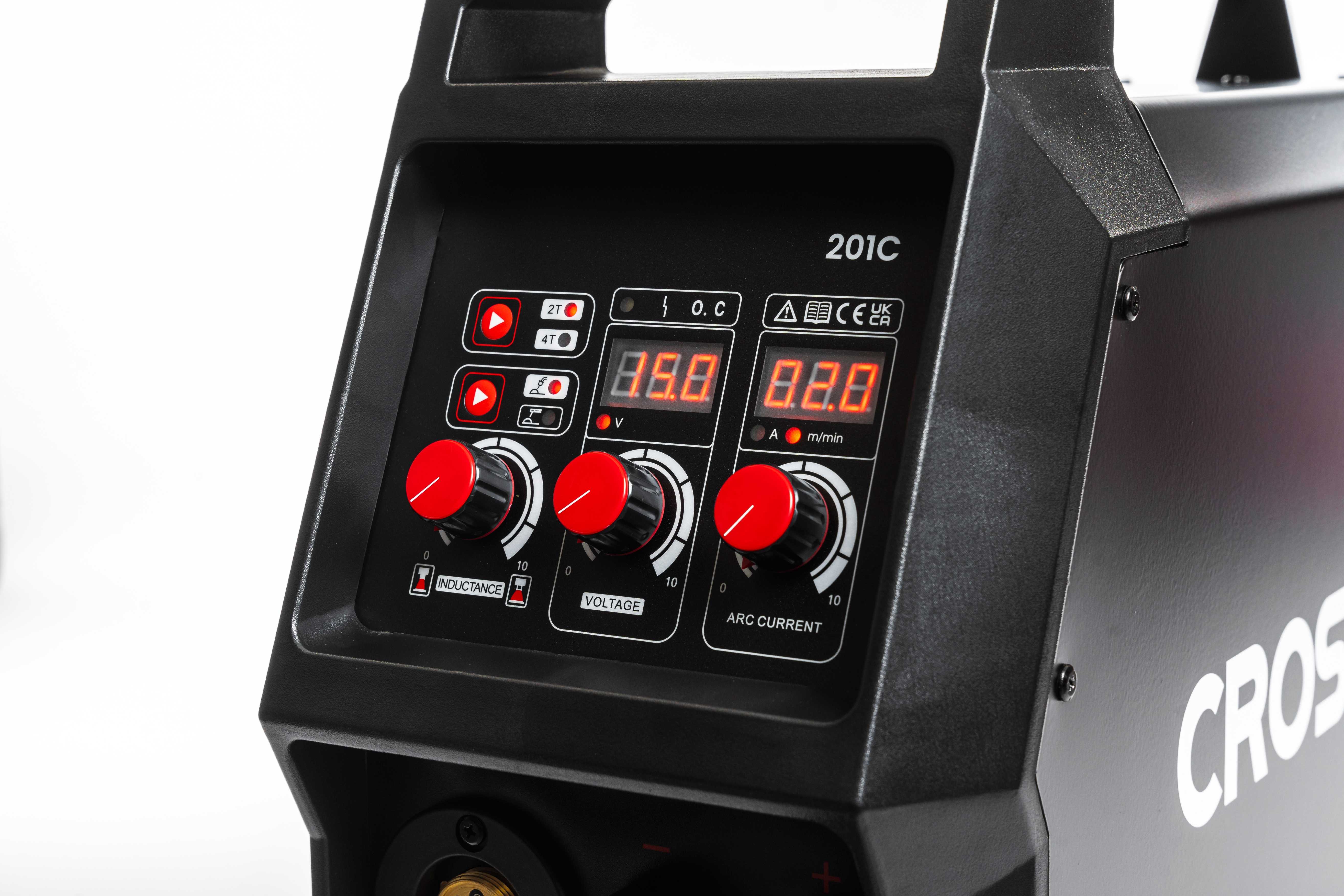 CROSARC MIG Inverter Welder 201C Angle Display CROSARC MIG Inverter Welder 201C Angle Display